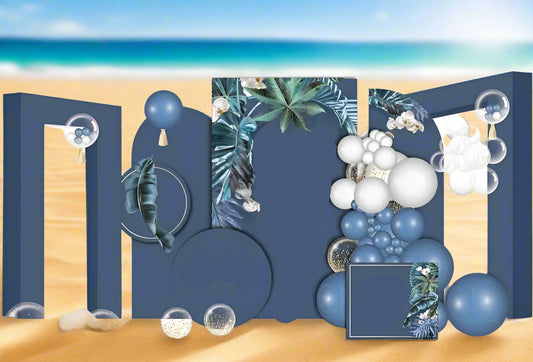 Custom themed Backdrop Set – 7-Piece Event Display