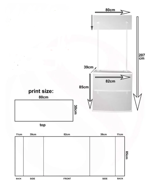 Custom Table Stand - Personalized Promotional Display