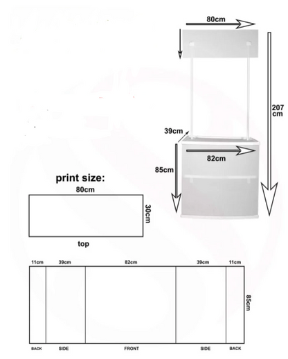 Custom Table Stand - Personalized Promotional Display